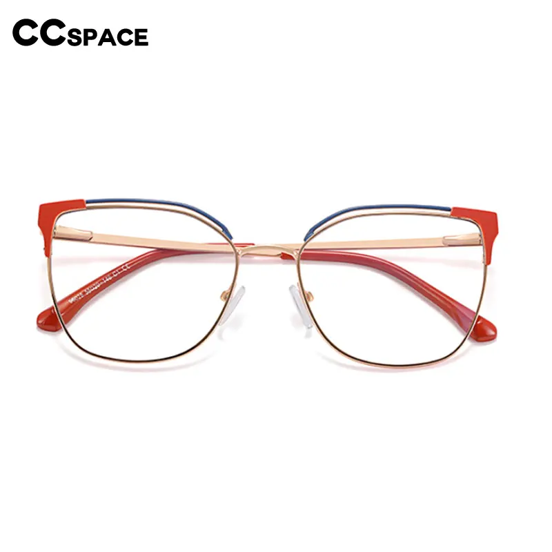 53363 Новые модные металлические оптические очки для женщин с защитой от синего света, весенние ножки, Розовые очки, Компьютерные очки 1