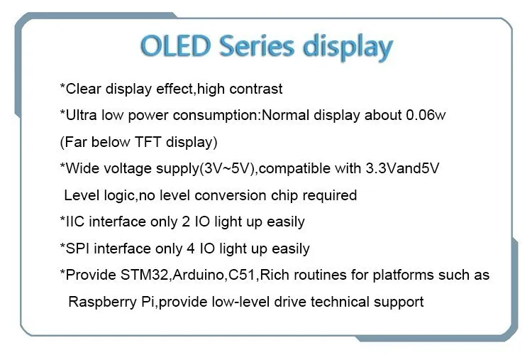 OLED 0,91 дюйма/0,96 дюйма/1,3 дюйма OLED-дисплей модуль IIC I2C SPI 128X64 I2C SSD1306 12864 LCD Белое слово 1