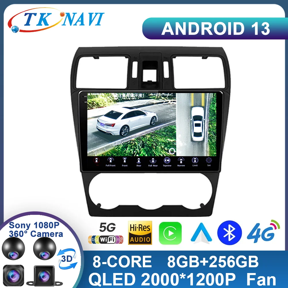 Android 13 Для Subaru Forester XV WRX 2012-2015 Автомагнитола для Impreza Мультимедийный плеер Навигация GPS DSP RDS DVD Головное устройство BT 0