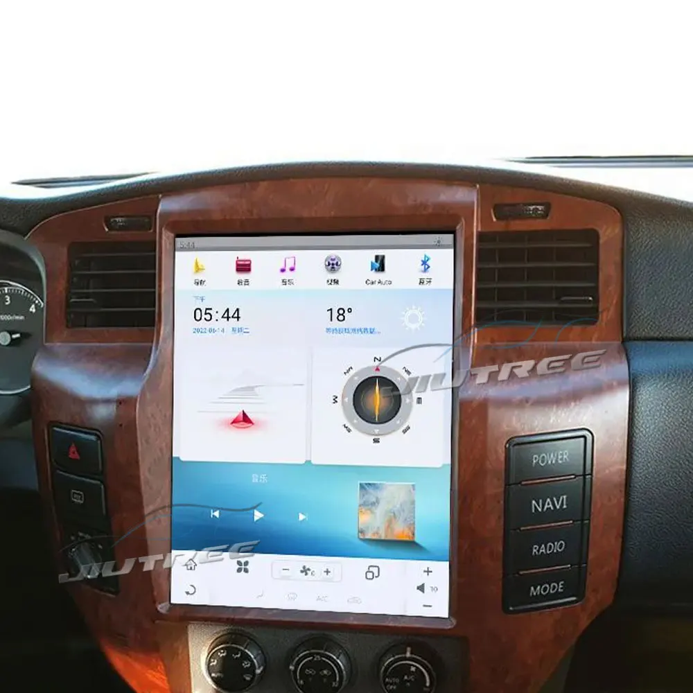 Автомобильное Радио GPS Стерео Qualcomm 665 Android11 Для NISSAN PATROL Y61 2004 2005-2019 Автомобильный стерео 12,1 дюймовый DVD Мультимедийный Плеер 2 Din 1