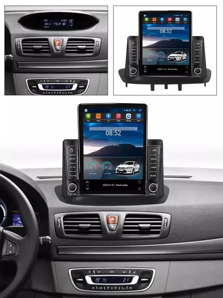 Tesla Android 11 8 + 128 Г автомобильный радиоприемник gps для Renault Megane 3 2008-2014 GPS BT 360 камера автомобильный плеер автоэлектроника 5
