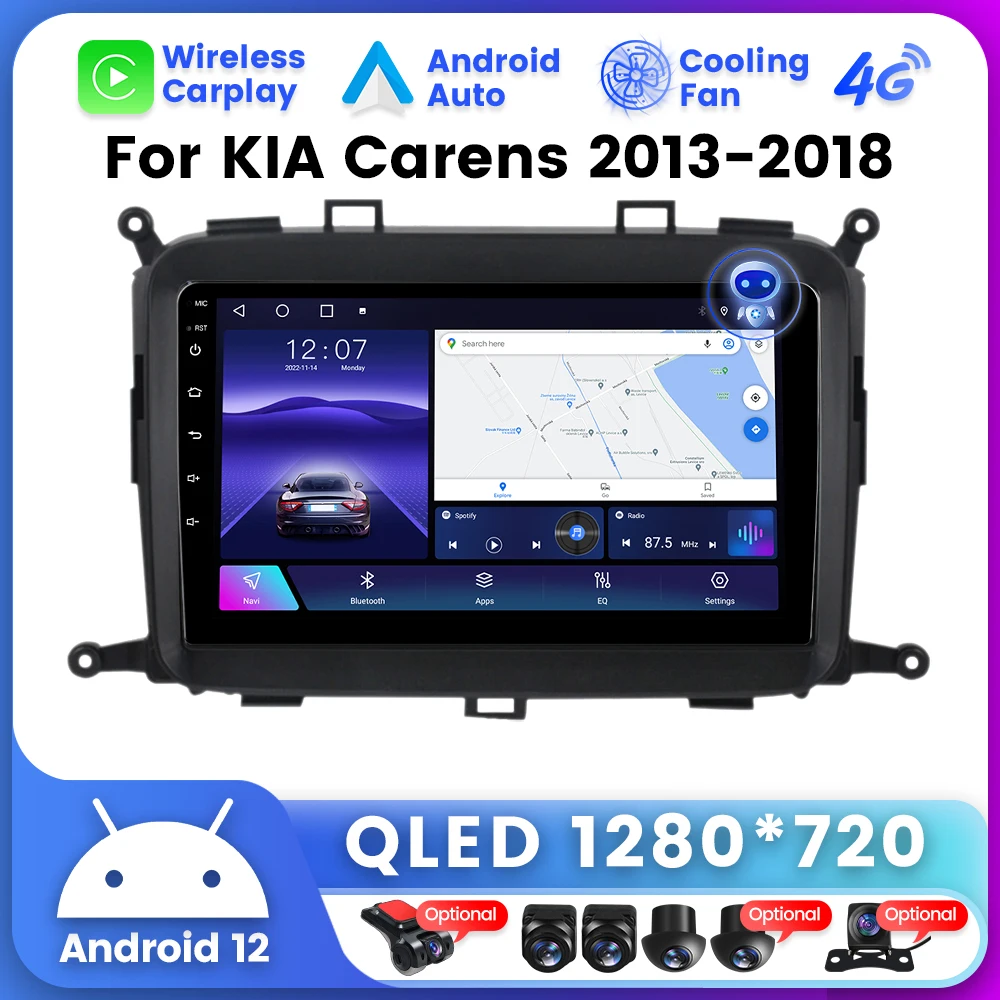 Для Kia Carens RP 3 III 2013-2018 Android Универсальный Автомобильный GPS-навигатор с Вертикальным экраном, Мультимедийный плеер, Беспроводной Автомобильный/Play Auto 0
