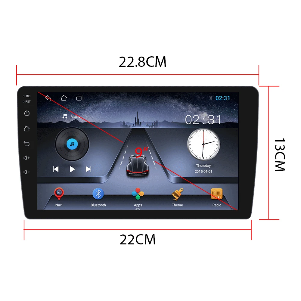 AMPrime Auto Radio 2 Din Android 10 GPS Навигация Автомобильное Радио Стерео Wifi Аудио Универсальный Мультимедийный Автомобильный Плеер Для toyota LADA 1