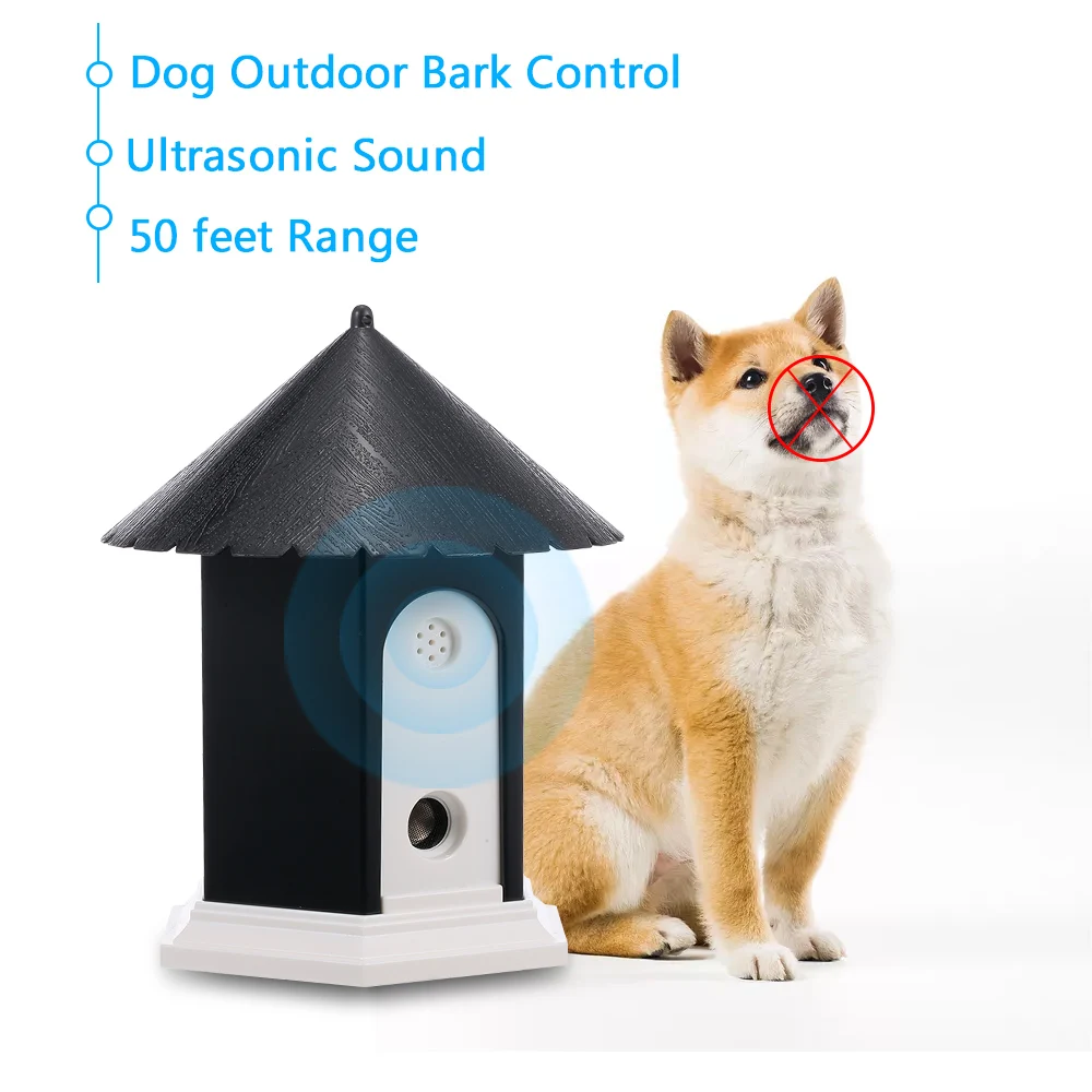 Устройство для устрашения собак с ультразвуковым контролем звука, работающее на батарейках, Домашние звуковые средства для защиты от лая собак на открытом воздухе 2