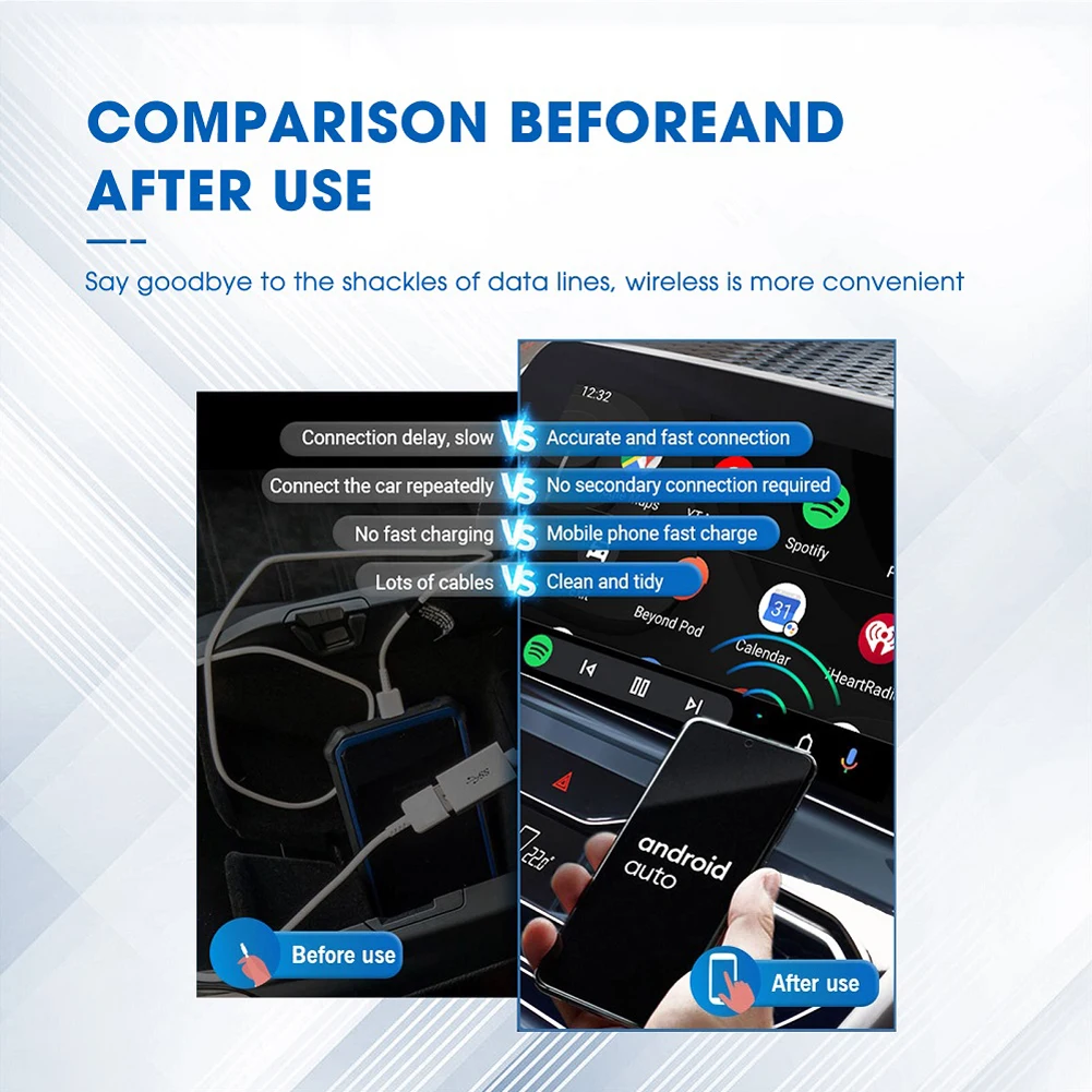 Автомобильный AI Box Bluetooth WiFi Carplay Беспроводной Ключ ABS Пластик Carplay Активатор Ключа Четырехъядерный Процессор для Обновления Автомобиля Автозапчасти 2