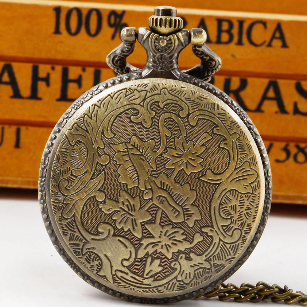 Мужские Винтажные часы-цепочка в стиле Стимпанк, ожерелье, Антикварные Кварцевые Карманные Часы, Подарок для мужчин и женщин reloj de bolsillo 4