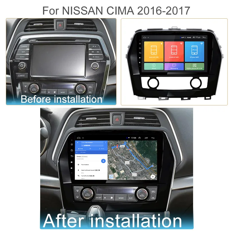 8G + 128G Android 11 Автомобильный Мультимедийный Плеер Для NISSAN CIMA 2016 2017 2 Din Автомагнитола GPS Навигация Стерео DSP Carplay HD Видео 5