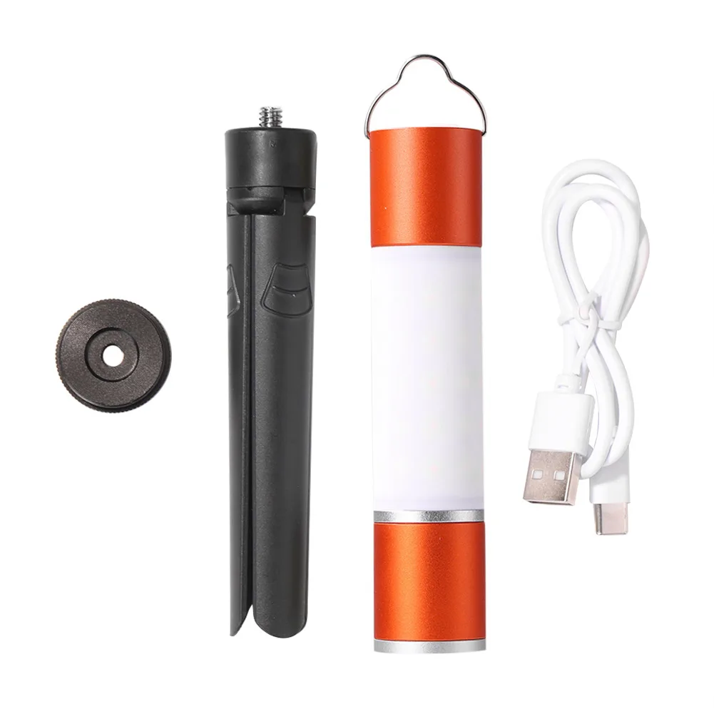 USB Перезаряжаемый Подвесной фонарик, Масштабируемый СВЕТОДИОДНЫЙ Телескопический Фонарик со штативом, Лампа для кемпинга, Фонарь, Ночник на открытом воздухе 3