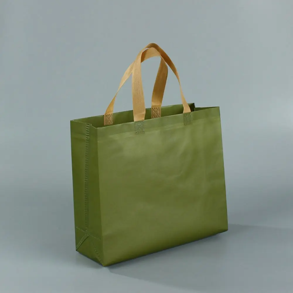 Прочный с ручкой, сделанный своими руками, зелено-синий нетканый тотализатор, подарочная сумка, сумка Ecobag, Эко-сумка для продуктов 1