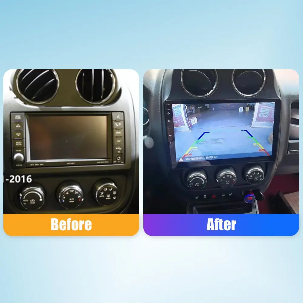 10,33 Дюймов Автомобильный Радиоприемник Для Jeep Compass Patriot 10 2Din Android Восьмиядерный Автомобильный Стерео DVD GPS Навигационный Плеер QLED Экран Carplay 3