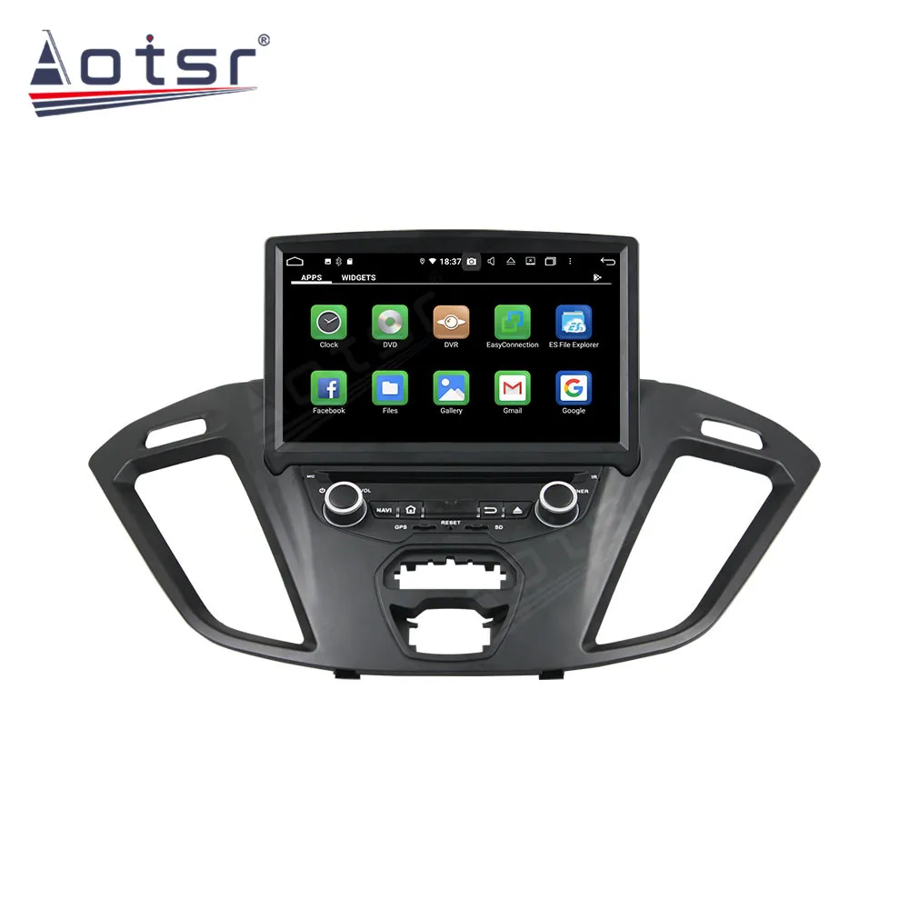 AOTSR 2 Din Автомагнитола Для Ford Transit Custom 2013-2017 Android 10 Плеер Авто Стерео GPS Навигация DSP Авторадио IPS Блок 1