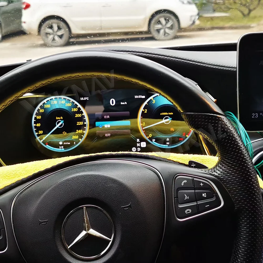 Для Mercedes-Benz C/GLC W205 2015-2019 Linux система ЖК-Цифровой Кластерный Приборный Щиток Приборной панели Спидометр Кабины Автомобиля Scree 1