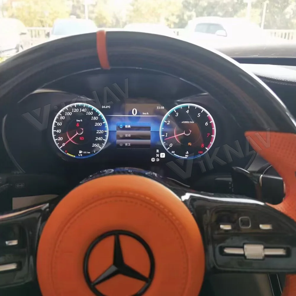 Для Mercedes-Benz C/GLC W205 2015-2019 Linux система ЖК-Цифровой Кластерный Приборный Щиток Приборной панели Спидометр Кабины Автомобиля Scree 2