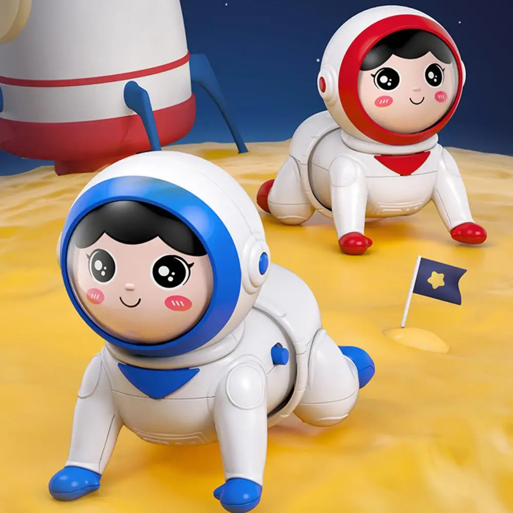 Модная Светомузыкальная игрушка, Износостойкая игрушка для ползания, Забавный подарок Для космических Астронавтов, Электрическая игрушка 2